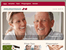 Tablet Screenshot of daspflegeteam24.de